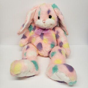 Sugar Loaf 20" Pink Polka Dot Bunny Rabbit Flower Power Plush
